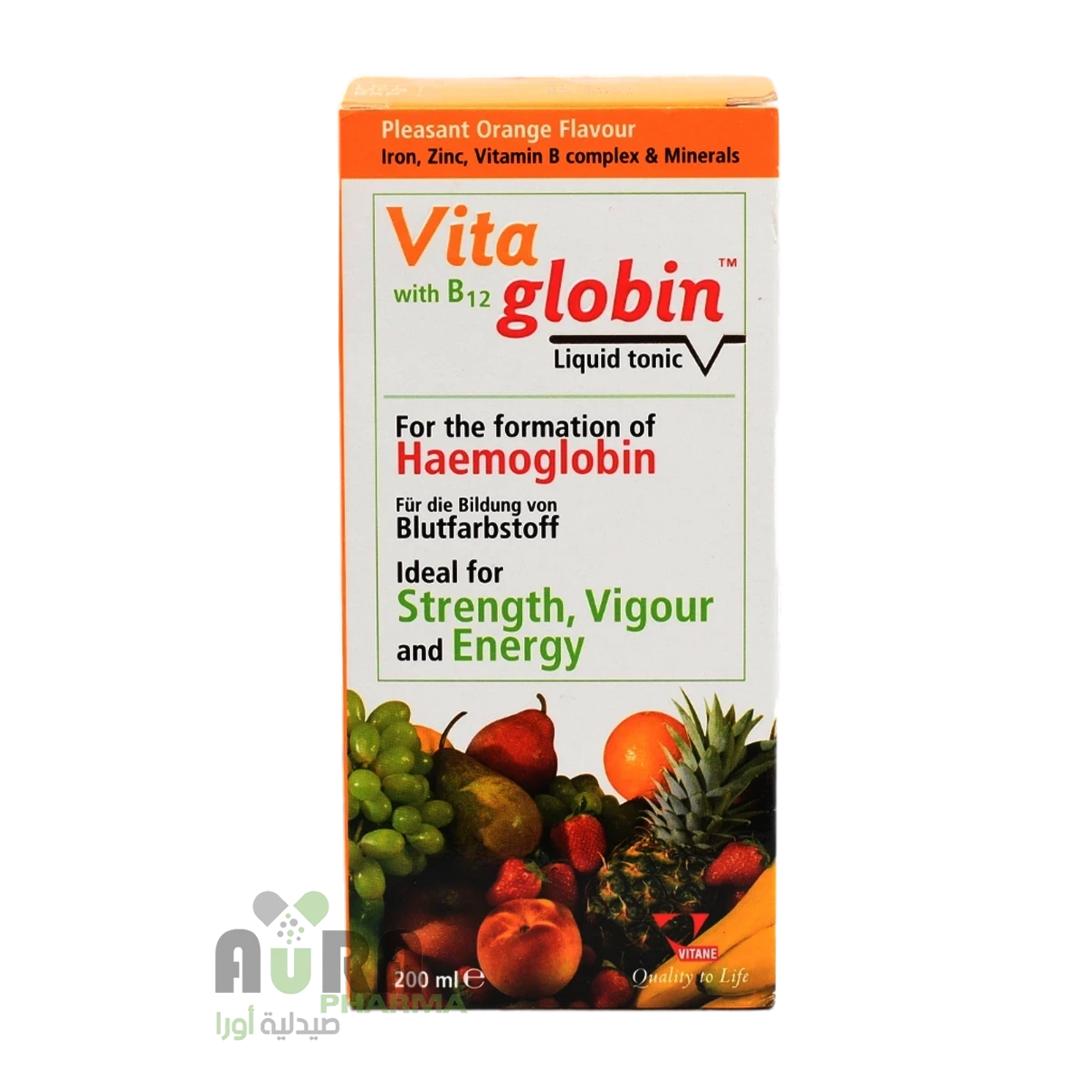 فيتاجلوبين شراب 200مل التداوي فارما