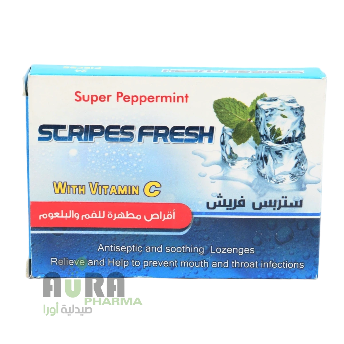 ستربس فريش منوع بي فارما 24حبة المري