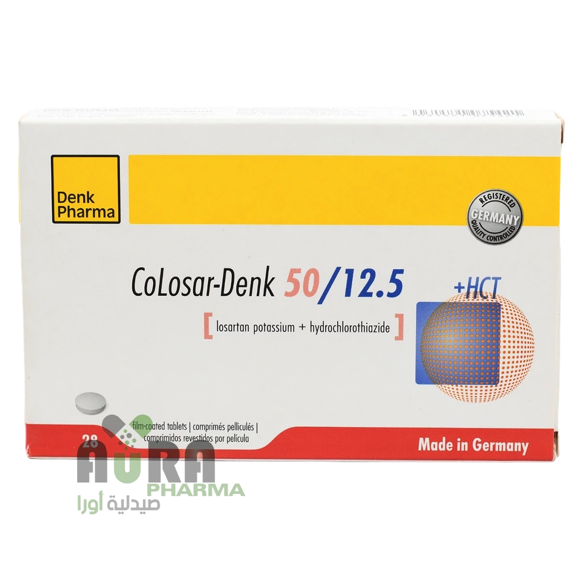 كلوسار دنك 50/12.5 ملجم 28 قرص الغزالي