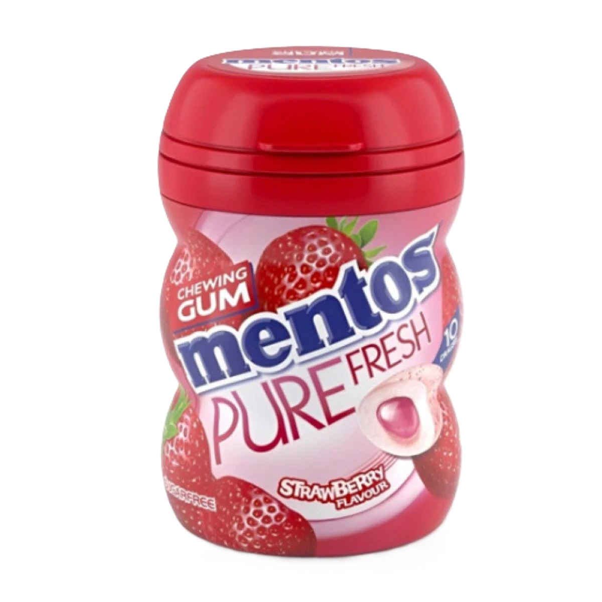 علكة مينتوس خاليه من السكر بنكهة الفراوله 10قطع