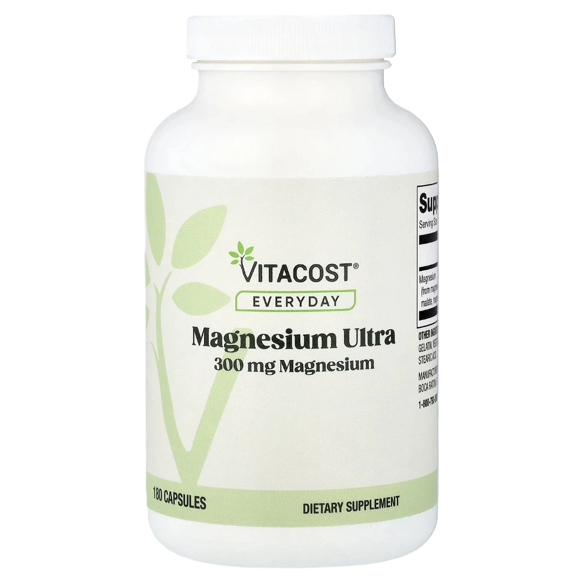 مغنيسيوم التراء 300 مجم 180 كبسولة شركة فيتا كوست (Magnesium Ultra )