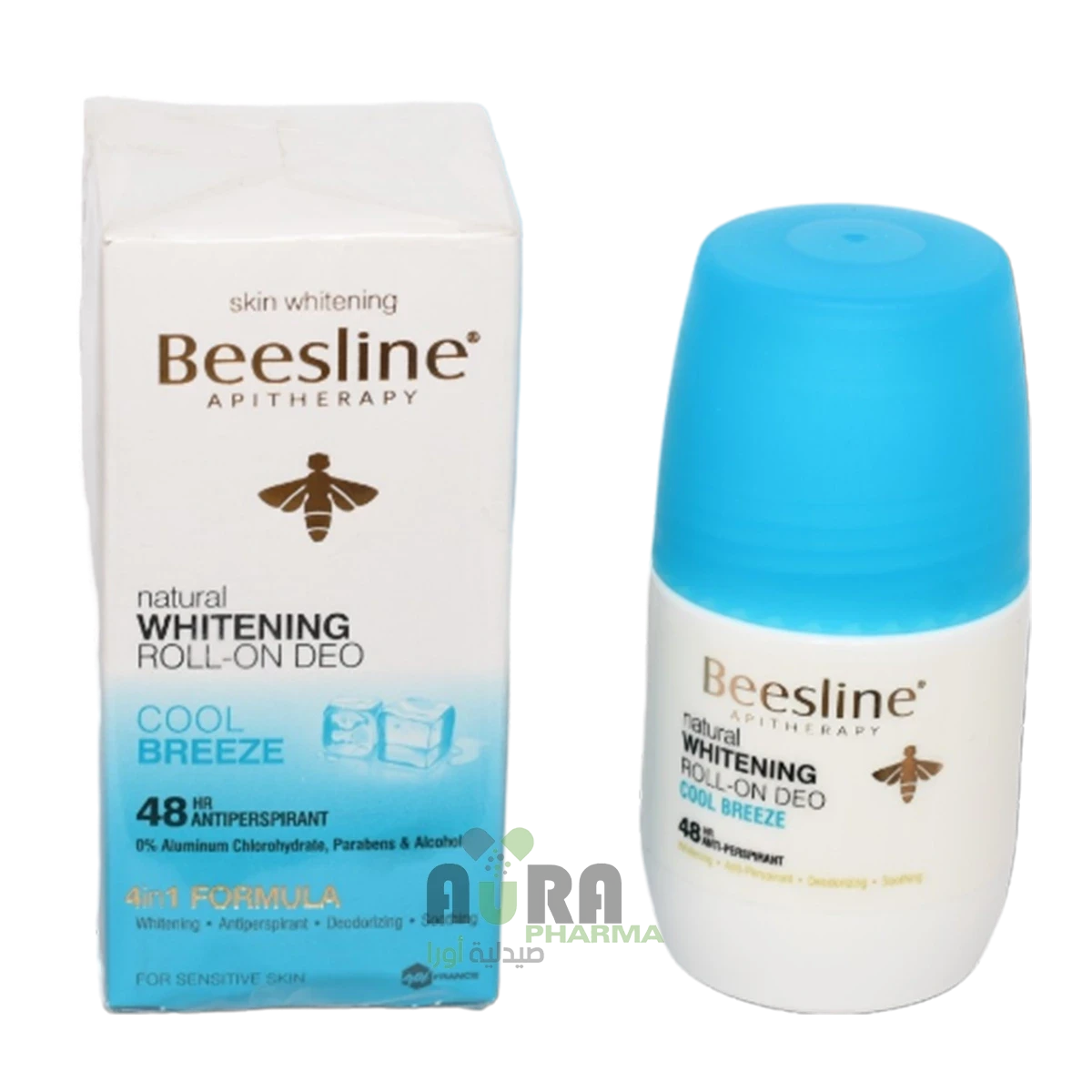 مزيل العرق رول اون لتفتيح البشرة من بيزلين - كول بريز- 50 مل