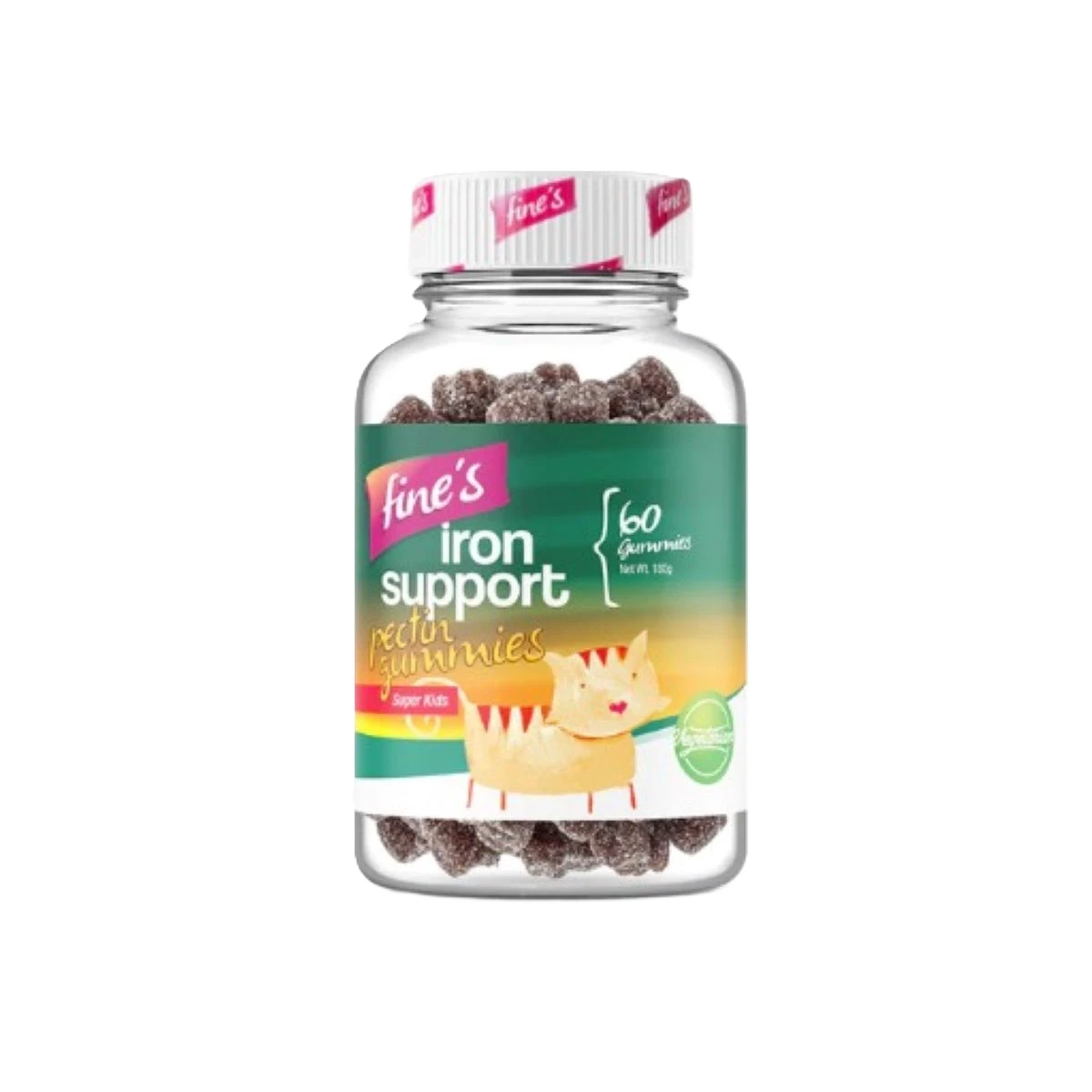 Fine's Iron Support Pectin Gummies 60S مكمل غذائي بالحديد للاطفال