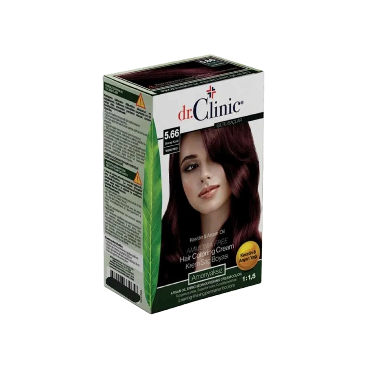 صبغة شعر د.كلينك  حمراء كرزيه داكنه بدرجة 5.66