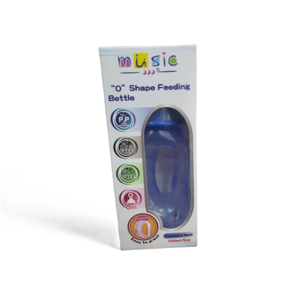 ميوزك رضاعات فتحة على شكل حرف (o)، 160 مل