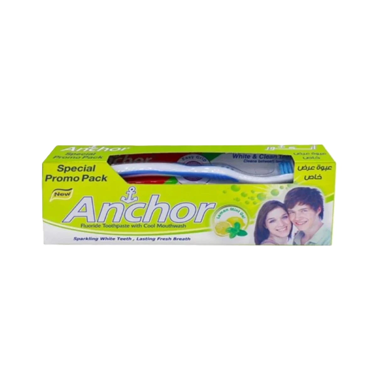 انكور معجون اسنان باليمون المنعش مع الفرشاه 135جرام