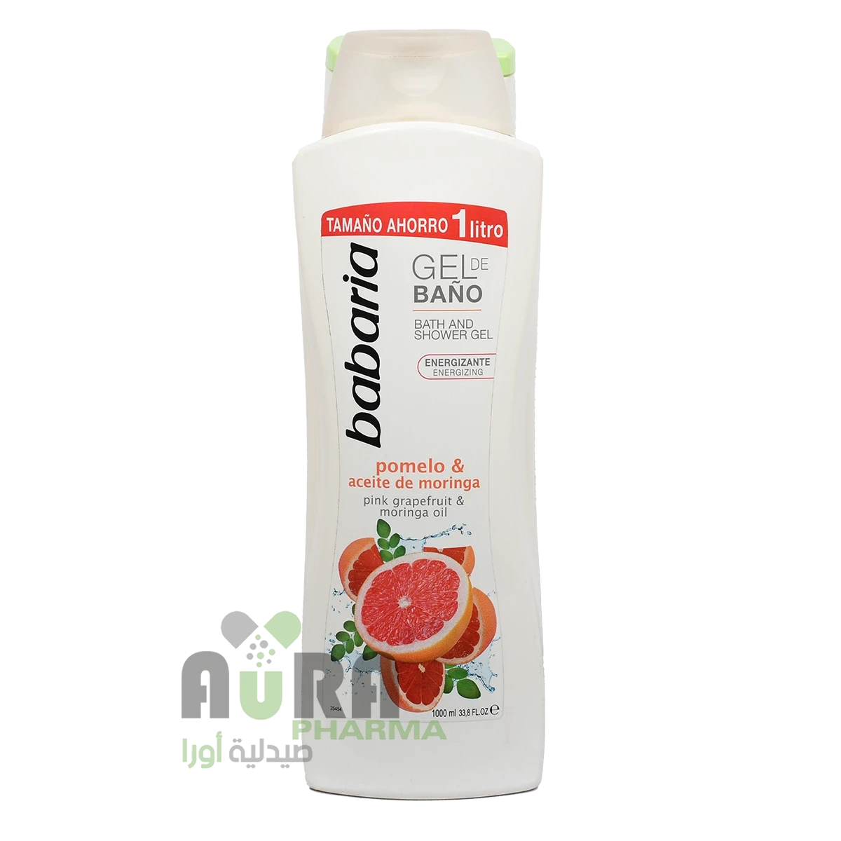 جل الاستحمام باباريا بزيت الجريب فروت والمورينجا الوردي 1000 مل