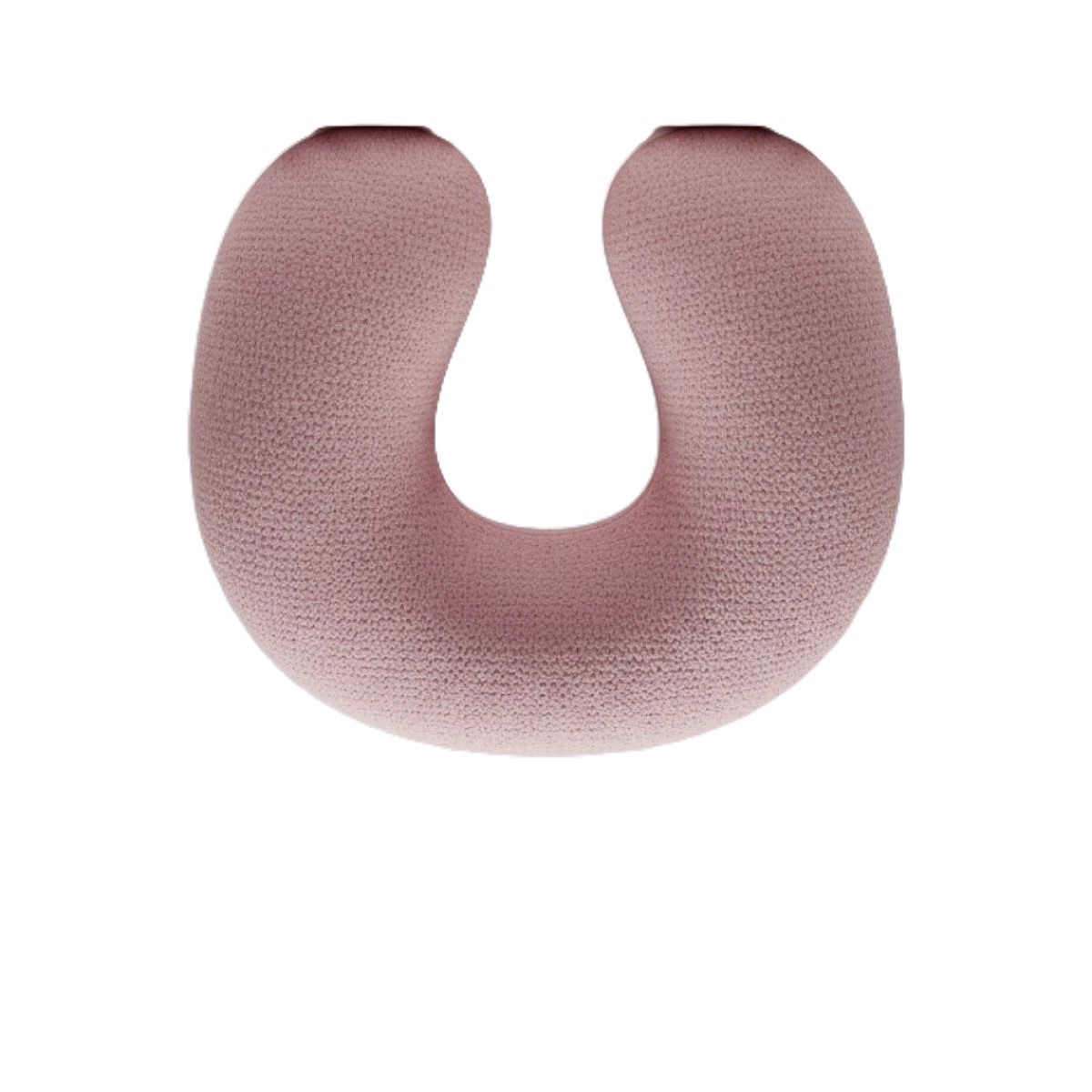 وسادة سفر على شكل حرف U من الإسفنج الذكي مريحة وجيدة التهوية (وردي)