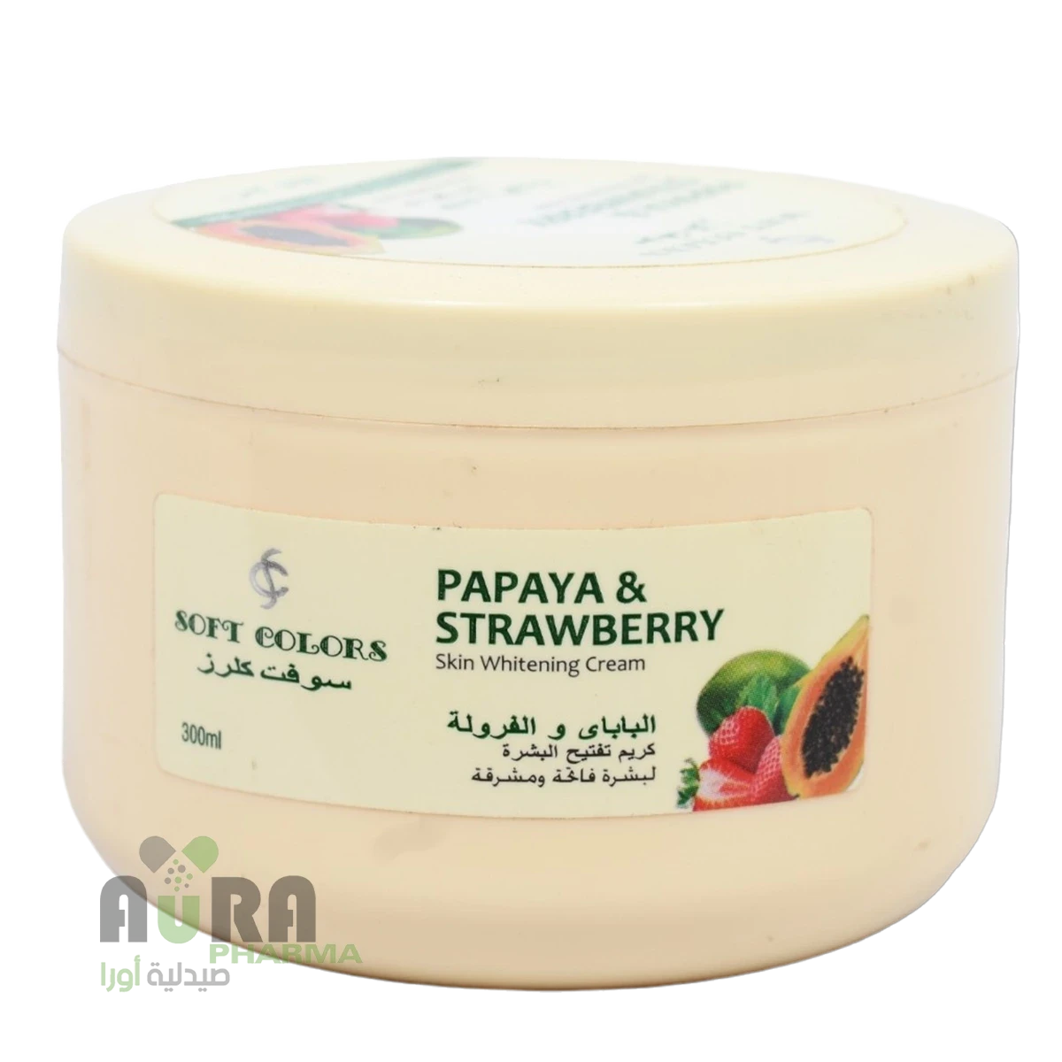 كريم البابايا والفراولة سوفت كلرز 300مل