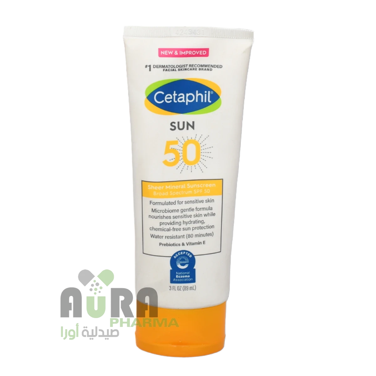 سيتافيل واقي شمس شفاف، عامل حماية من الشمس 50، (89 مل)