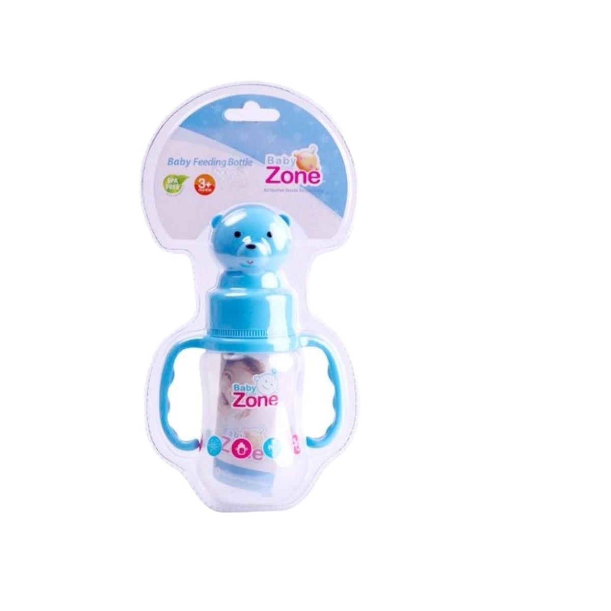 بيبي زون رضاعة 125 مل بيدين غطاء دب 8516