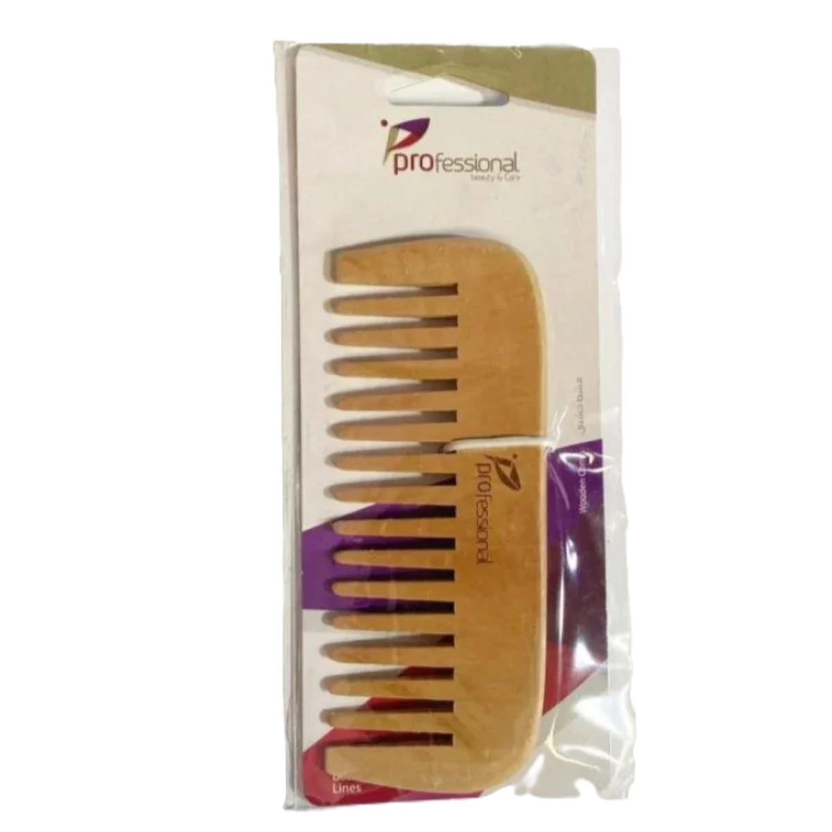 بروفيشينال مشط خشبي لإزالة تشابك الشعر 12.5 سم، 2883