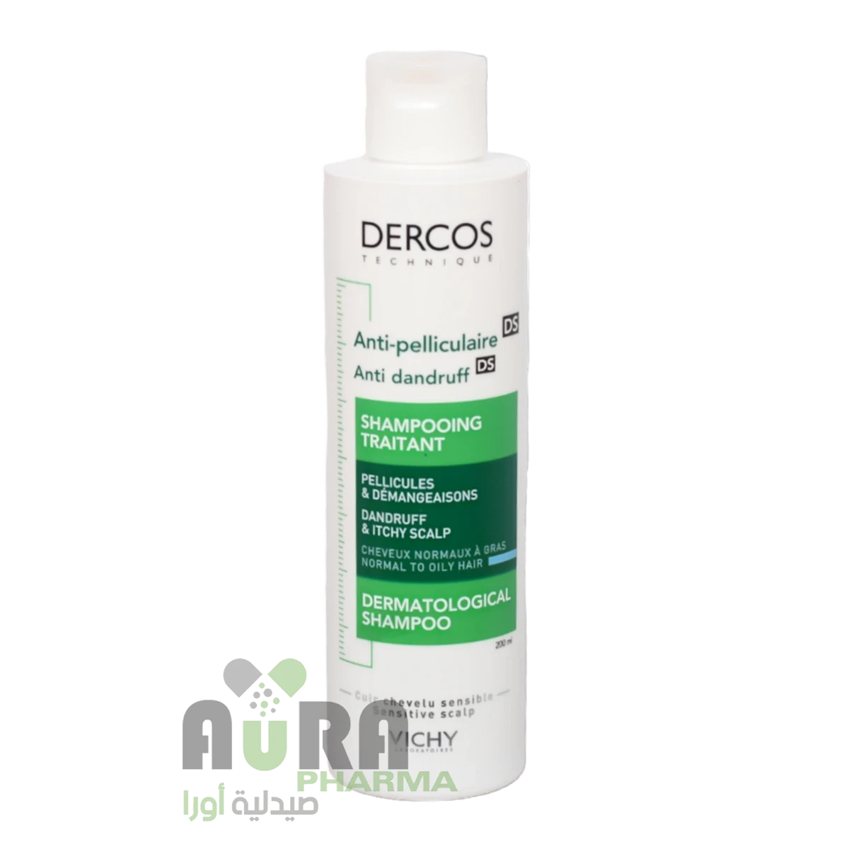 فيتشي ديركوس شامبو ضد القشرة للشعر العادي إلى الدهني 200 مل