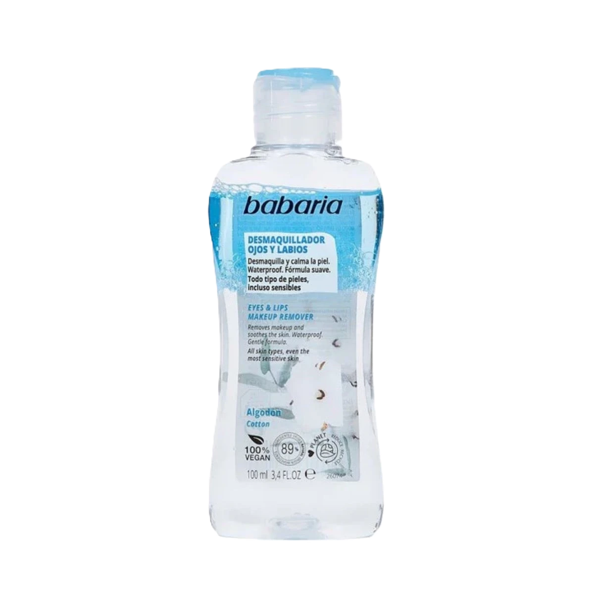 باباريا ماء ميسيلار مزيل مكياج العيون والشفاه ، 100 مل
