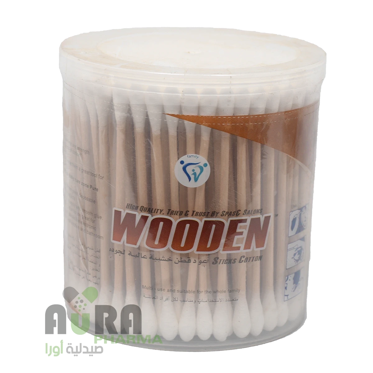 اعواد قطن خشبية من بيبي زون – 200 حبة – 8413