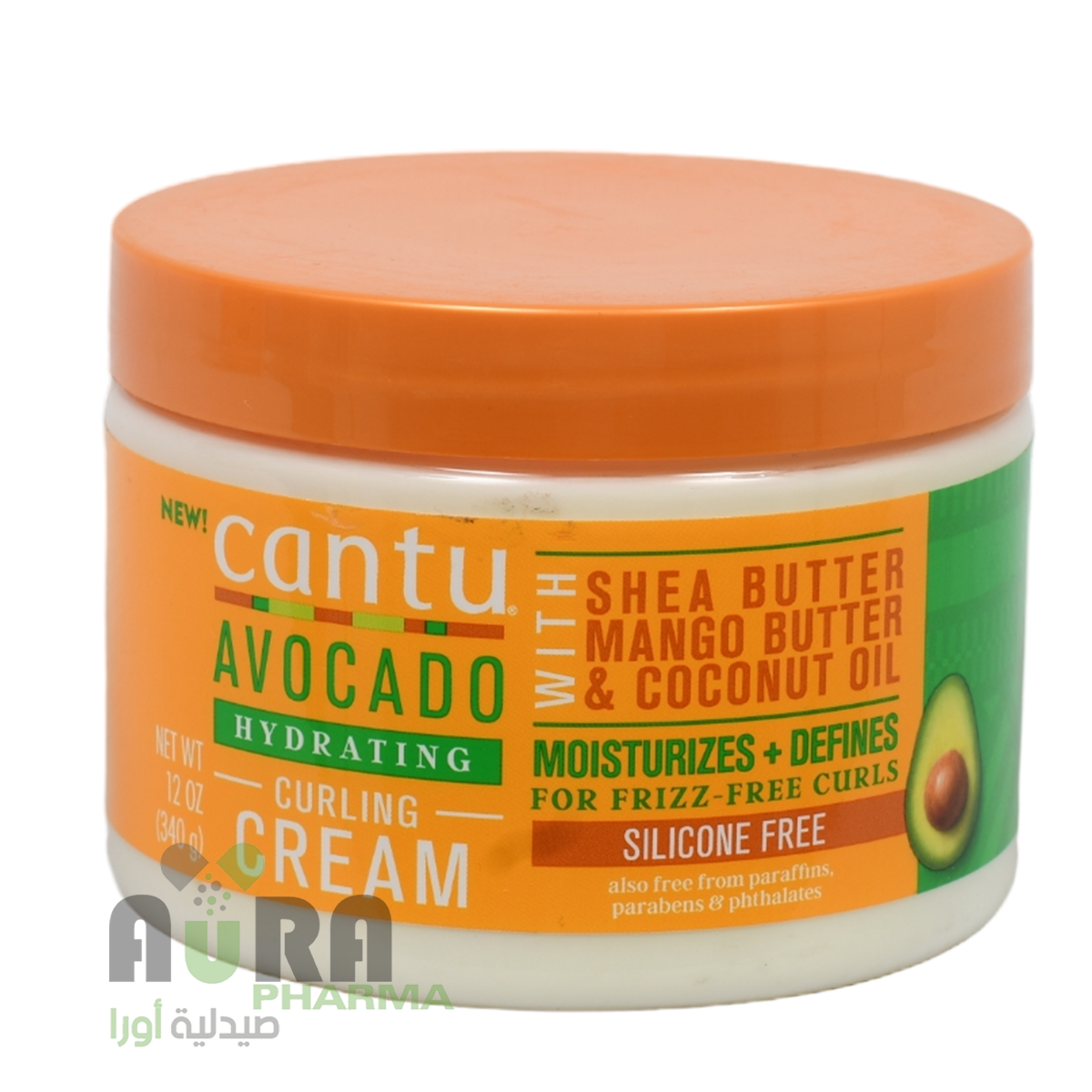 كريم تجعيد الشعر بزبدة الشيا والمانجو وجوز الهند كانتو 340غ