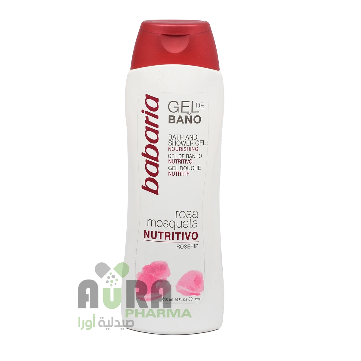 جل الاستحمام  بينك موسكويتا من باباريا - 600 مل