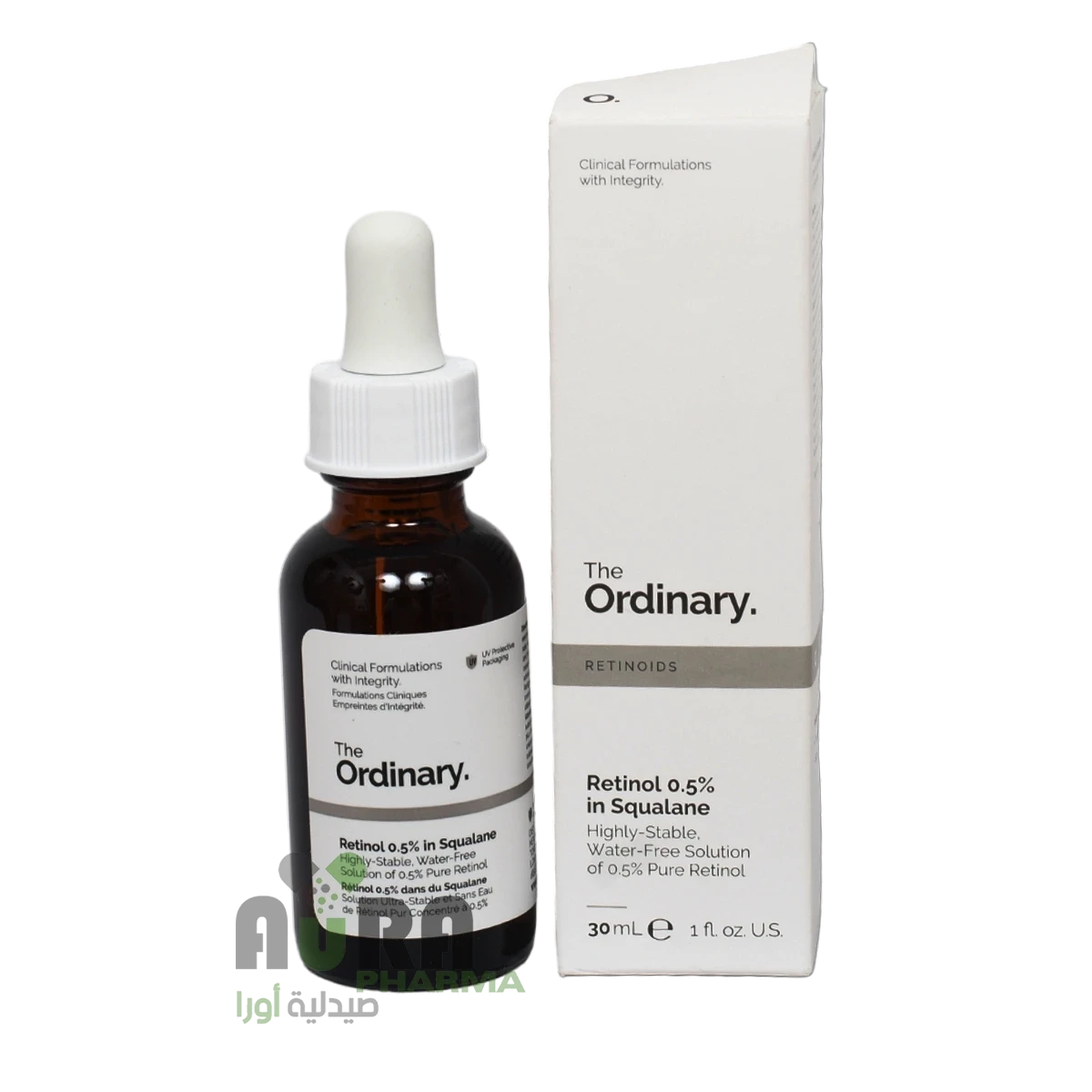 سيروم ريتنول 0.5% في محلول السكوالين من ذا اورديناري 30مل