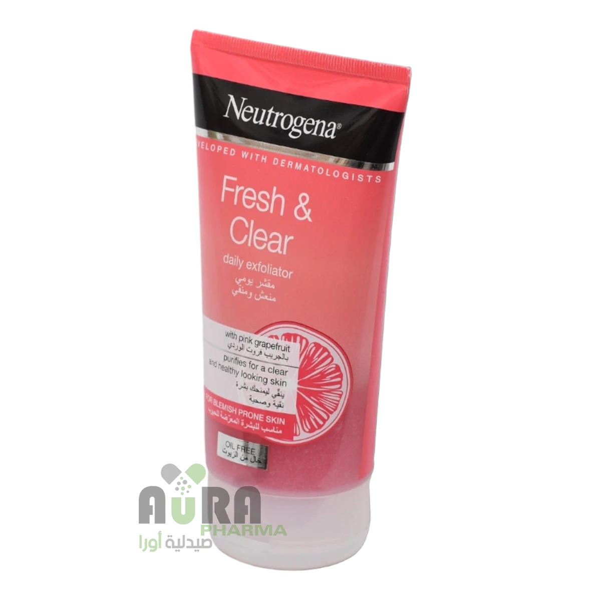 نيتروجينا مقشر الوجه فريش آند كلير، 150 مل