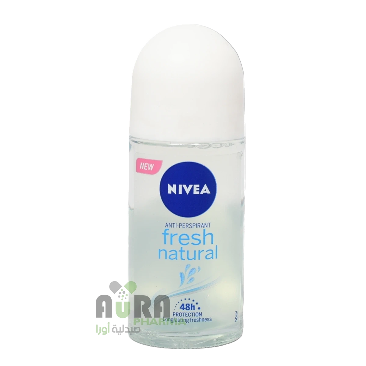 مزيل عرق رول اون فريش ناتشورال للنساء من نيفيا - 50 مل