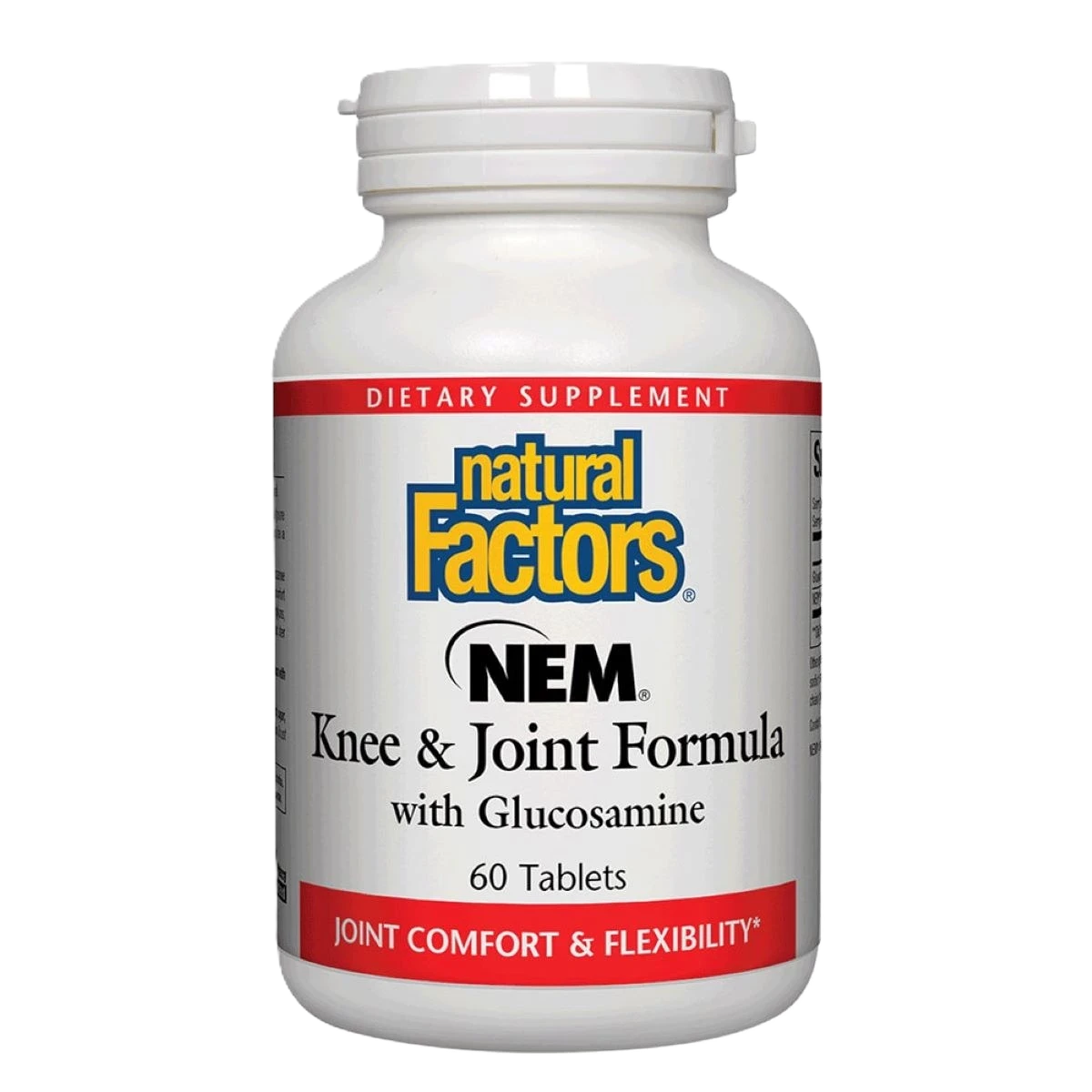 ناتشورال فاكتورز نيم لدعم الركبة والمفاصل مع الجلوكوزامين 60 حبة