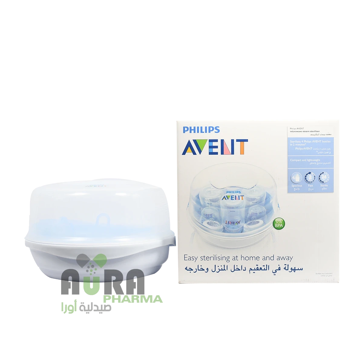 فيليبس افنت جهاز معقم الرضاعات بالبخار للميكروويف SCF281/03