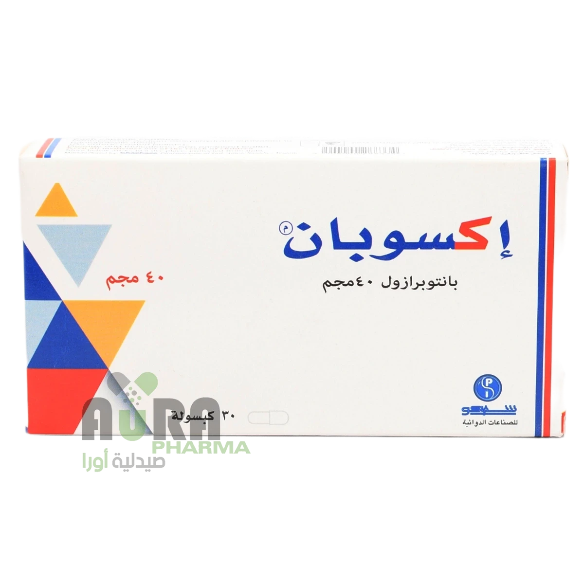 اكسوبان بانتوبرازول 40ملجم كبسول شفاكو