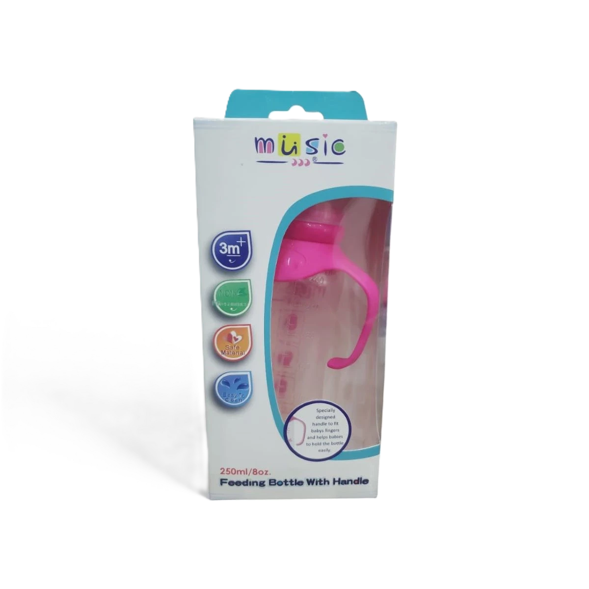 رضاعات ميوزك كبير مع مقبض 250مل، 01131