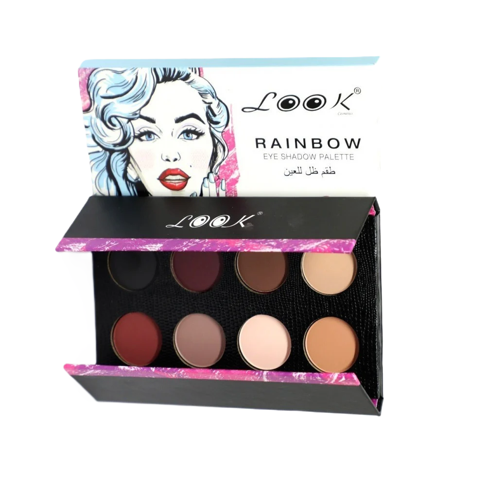 باليت ظل العيون رينبو 8 لون رقم 01 من لوك 12 جم