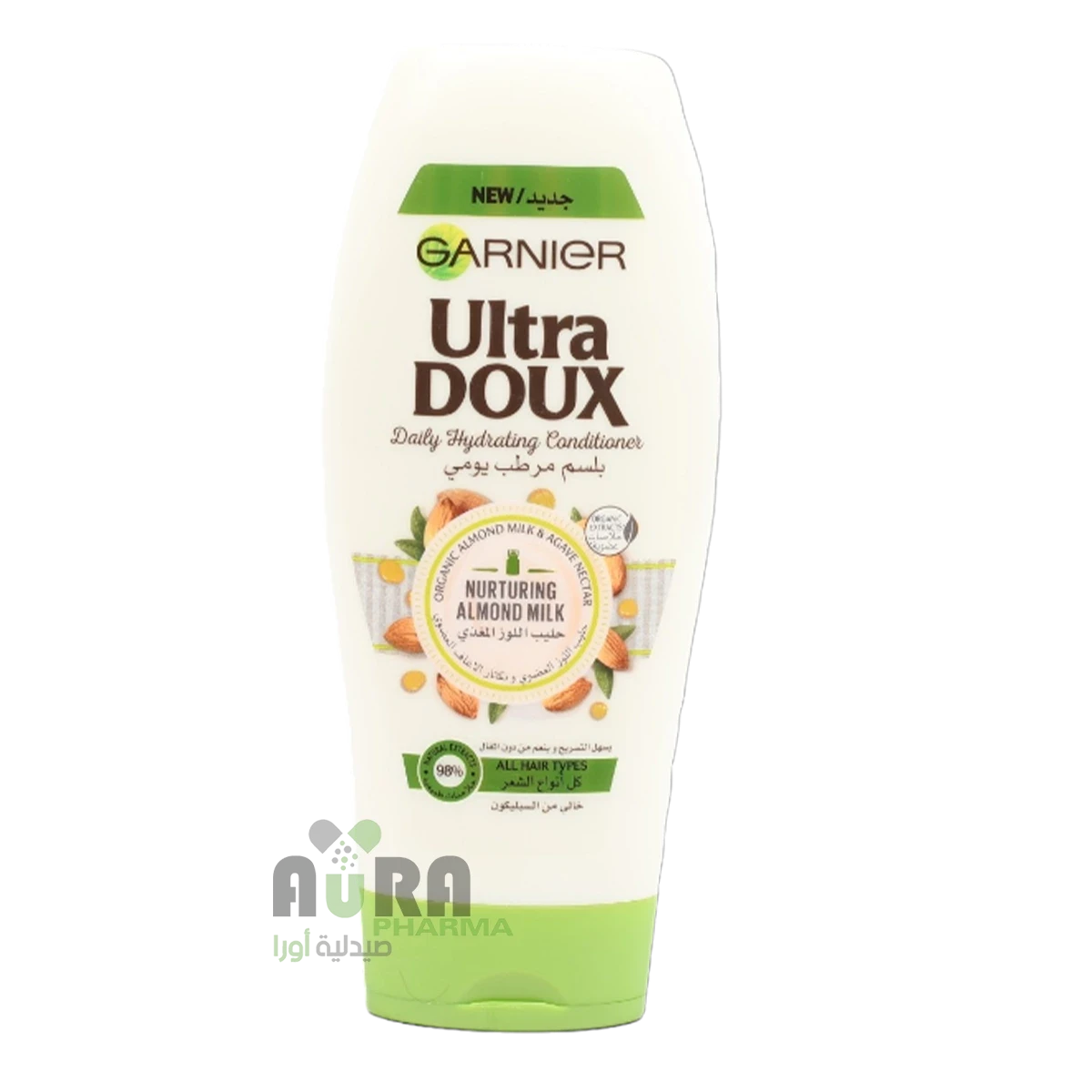 غارنييه الترا دوكس بلسم مرطب يومي بحليب اللوز المغذي 400 مل