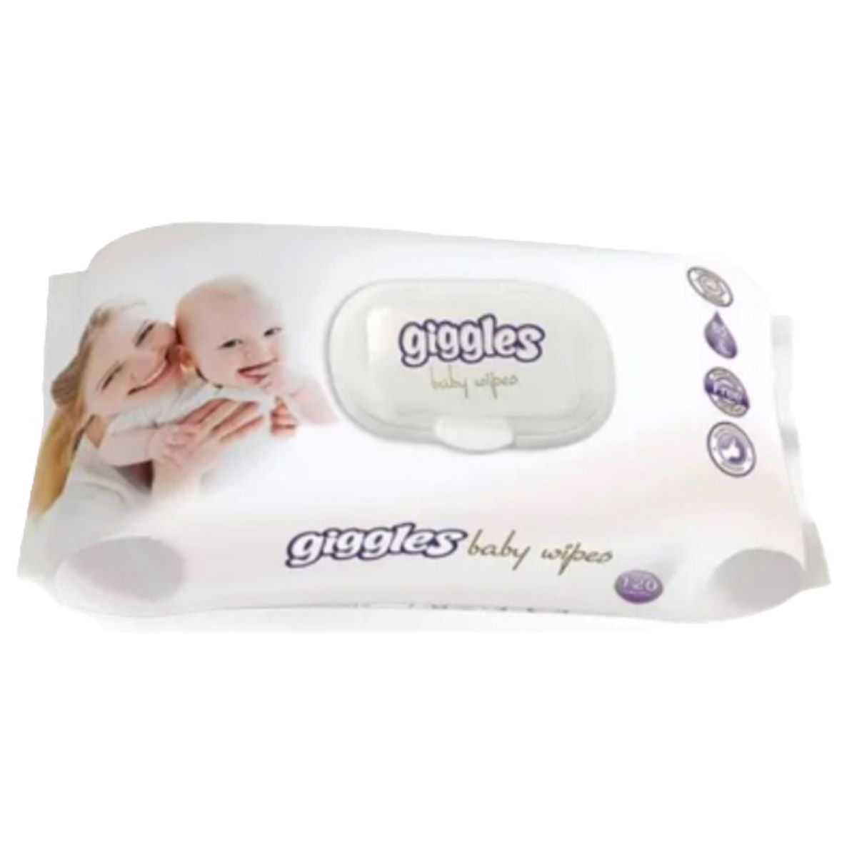 مناديل مبللة للأطفال من جيجلز، 120 قطعة