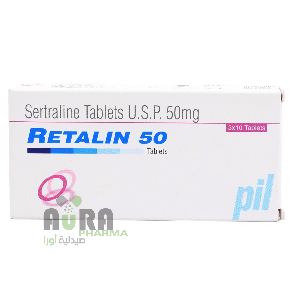 ريتالين 50 ملغم سيرترالين أقراص 30قرصاً