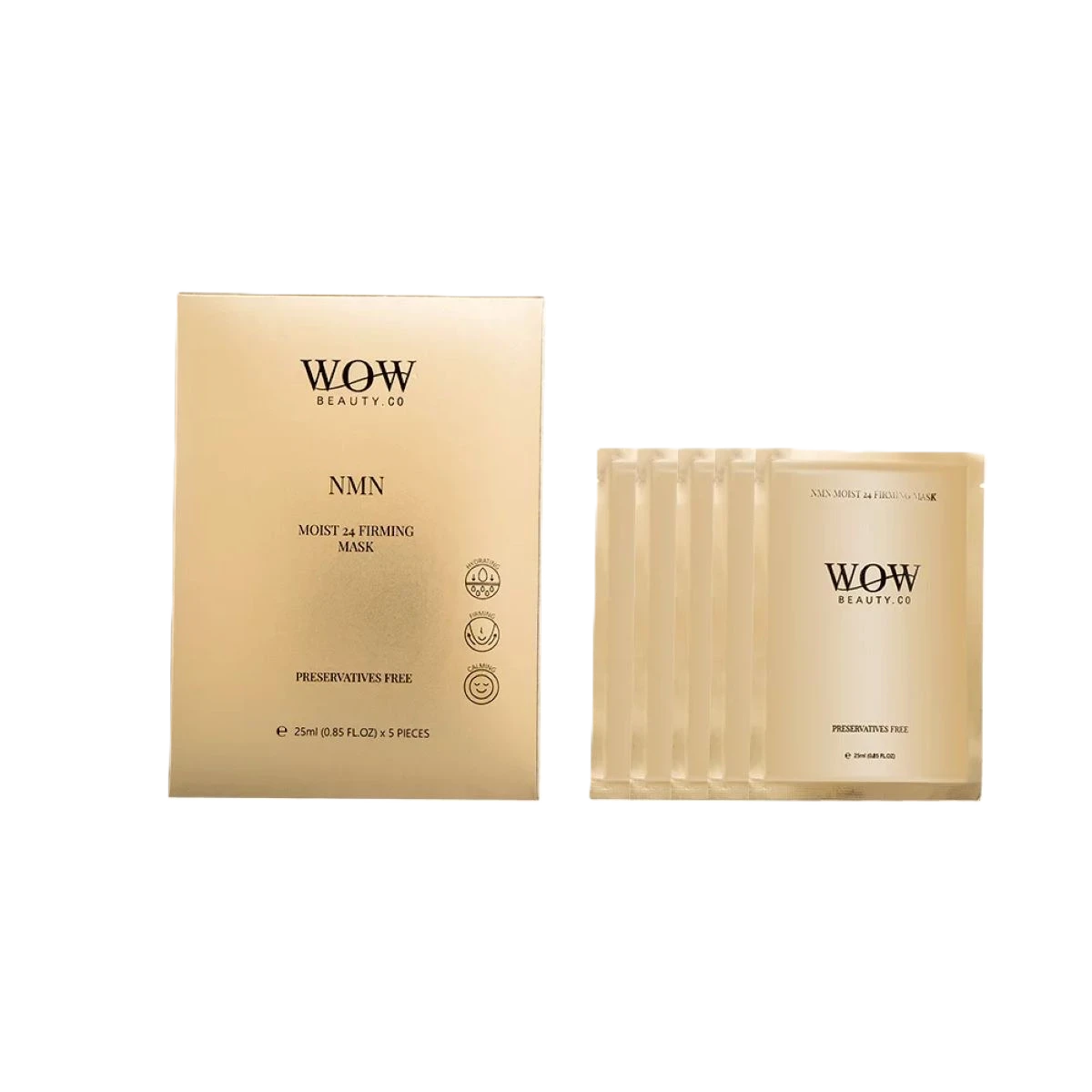 واو بيوتي قناع ترطيب و شد البشرة مويست 25 مل - 5 قطع