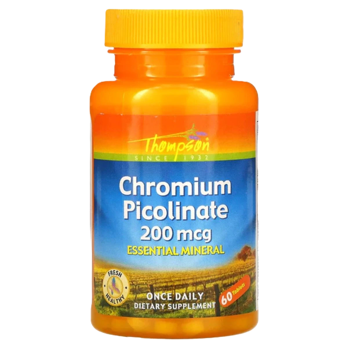تومسون، بيكولينات الكروم، 200 ميكروجرام، 60 قرصًا