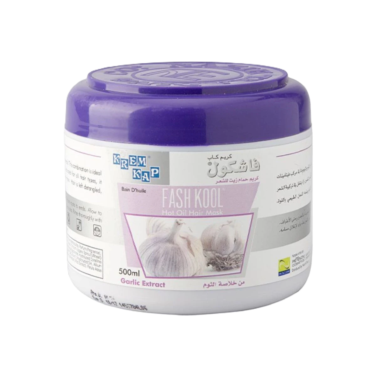 فاشكول كريم حمام زيت للشعر بخلاصة الثوم من كريم كاب - 500 مل
