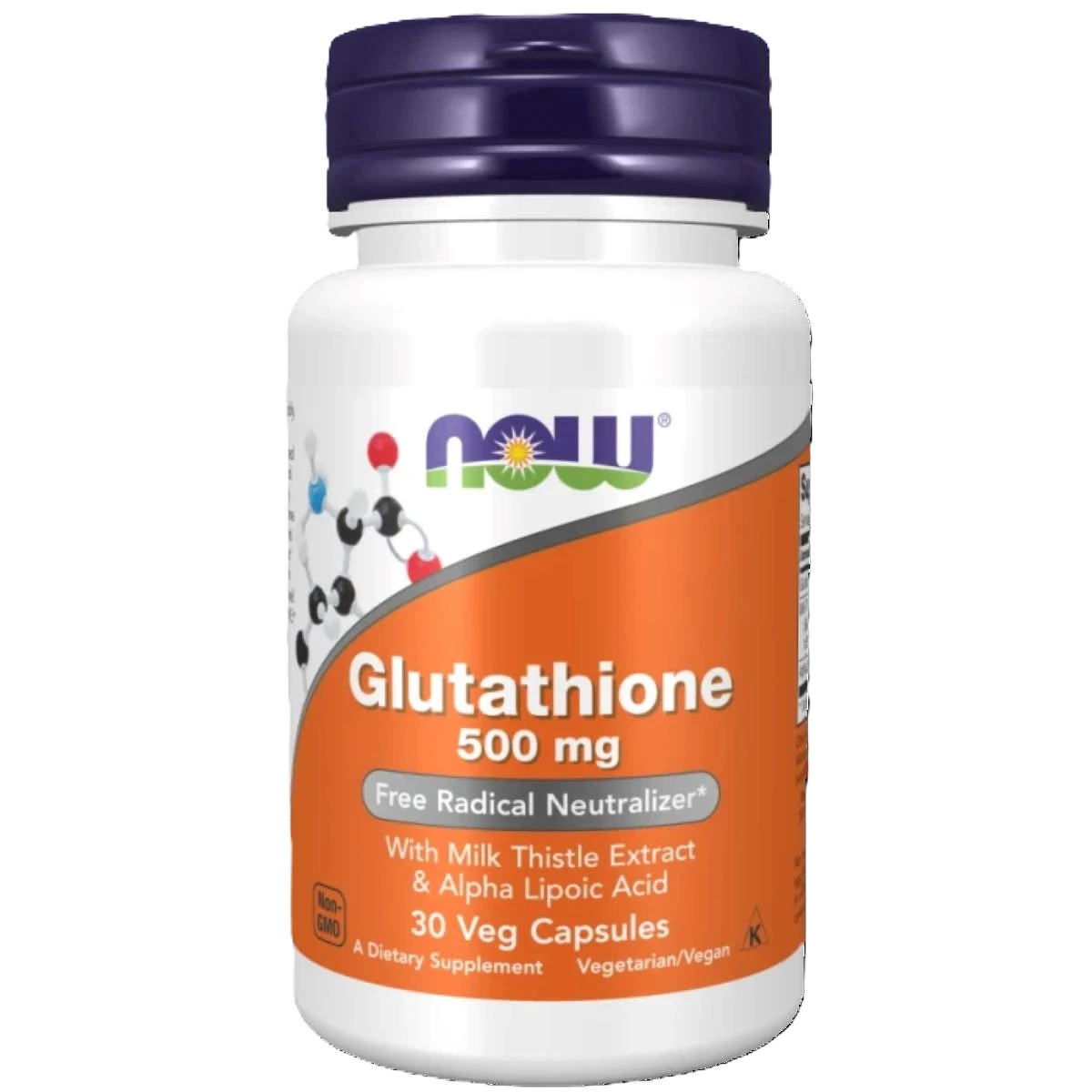 جلوتاثيون، 500 ملجم، 30 كبسولة نباتية ناو