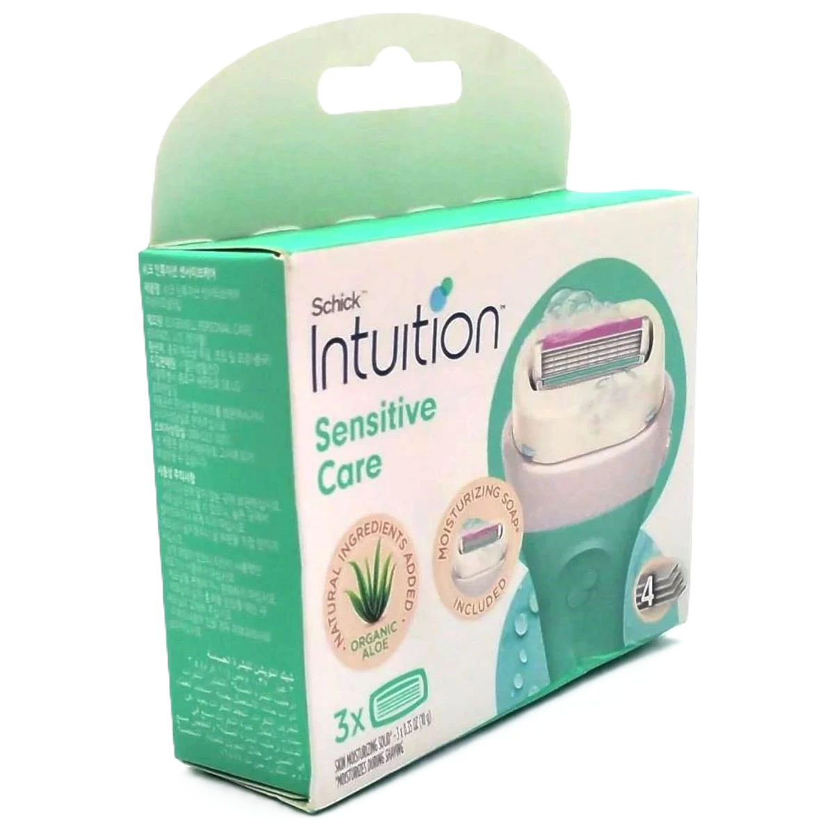 ملحقات غيار شفرة حلاقة برغوة الصبار وفيتامين اي من شيك انتويشن - 3 قطع