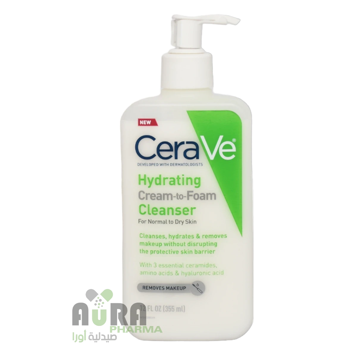 سيرافي مزيل مكياج وغسول من كريم الى رغوه 355 مل-9998
