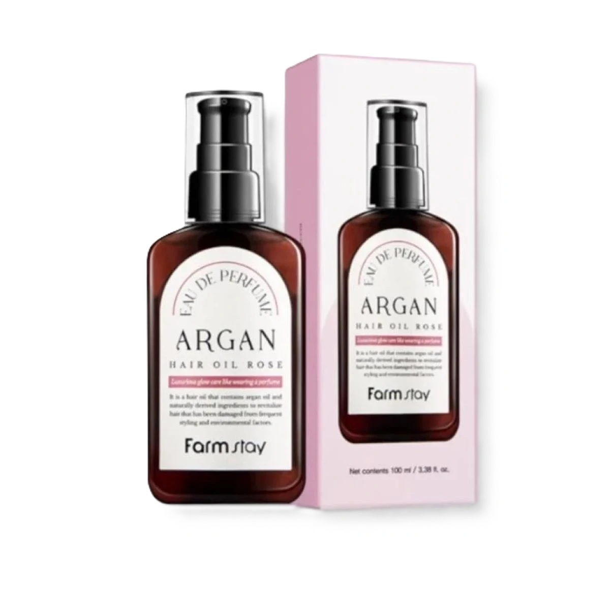 زيت الشعر او دو برفيوم بالأرغان والورد من فارم ستاي - 100 مل